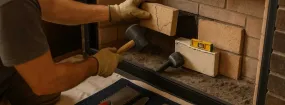 Cracked Fireplace Bricks Repair Midtown, Ajax